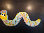 Houten puzzel rups met verhaal prinses - kikker, Kinderen en Baby's, Ophalen of Verzenden, 10 tot 50 stukjes, Zo goed als nieuw