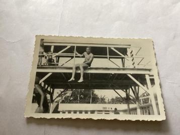Vintage Foto: Jongen op duikplank, Tropen 1948 beschikbaar voor biedingen