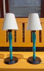 2 IKEA tafellampjes met kapje, E14 fitting zonder (led)lamp, Hout, 50 tot 75 cm, Ophalen of Verzenden, Zo goed als nieuw