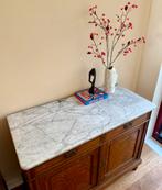 Antieke commode / dressoir marmer blad, Ophalen, Zo goed als nieuw, 25 tot 50 cm