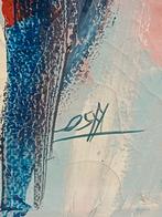 2 Schilderijen Larry Otoo (1956) - Drummers & Gitaren, Ophalen of Verzenden