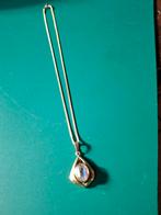 Ketting met hanger rijnkiezel, Ophalen of Verzenden, Staal