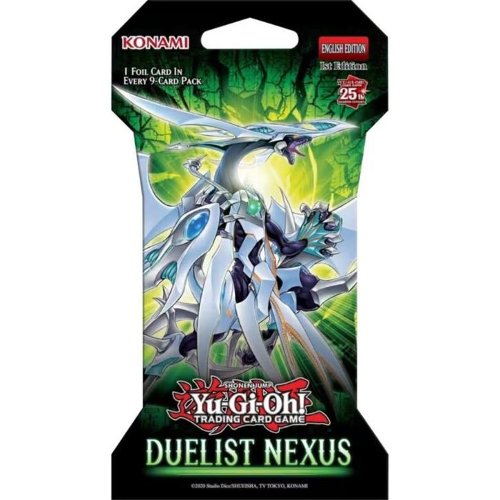 Yu-Gi-Oh! - Duelist Nexus Sleeved Booster Pack (1 Edition), Hobby en Vrije tijd, Verzamelkaartspellen | Yu-gi-Oh!, Nieuw, Booster