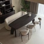 eetkamerbank beige Japandi stijl rond 220cm lang, Huis en Inrichting, Ophalen, Japandi, Minder dan 75 cm, Nieuw