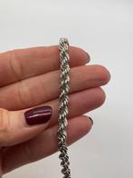 B843 Prachtige zilveren rope armband, Ophalen of Verzenden, X, Zilver, Zilver