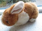 Konijn merk SEMO SE-MO bruin wit pluche meet ca 25 cm breed, Ophalen of Verzenden, Zo goed als nieuw, Konijn