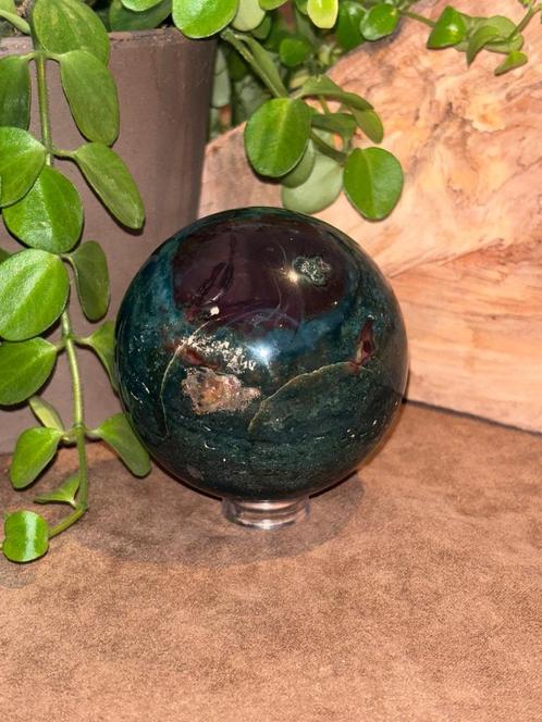 Oceaan jaspis bol, Verzamelen, Mineralen en Fossielen, Mineraal, Ophalen of Verzenden