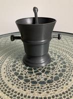 Antieke tinnen vijzel met stamper en een tinnen kannetje, Antiek en Kunst, Antiek | Tin, Ophalen of Verzenden