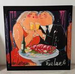 True love 81x81cm op hout. El van Leeursum, Ophalen
