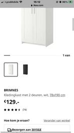 kledingkast wit, Huis en Inrichting, Kasten | Ladekasten, 150 tot 200 cm, 50 tot 75 cm, Ophalen