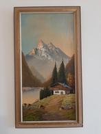 Schilderij berglandschap, Antiek en Kunst, Kunst | Schilderijen | Klassiek, Ophalen of Verzenden