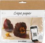 Mini hobbyset crêpepapier Klaprozen Crêpe-verhouding 180%, Materiaal, ., Nieuw, Ophalen of Verzenden