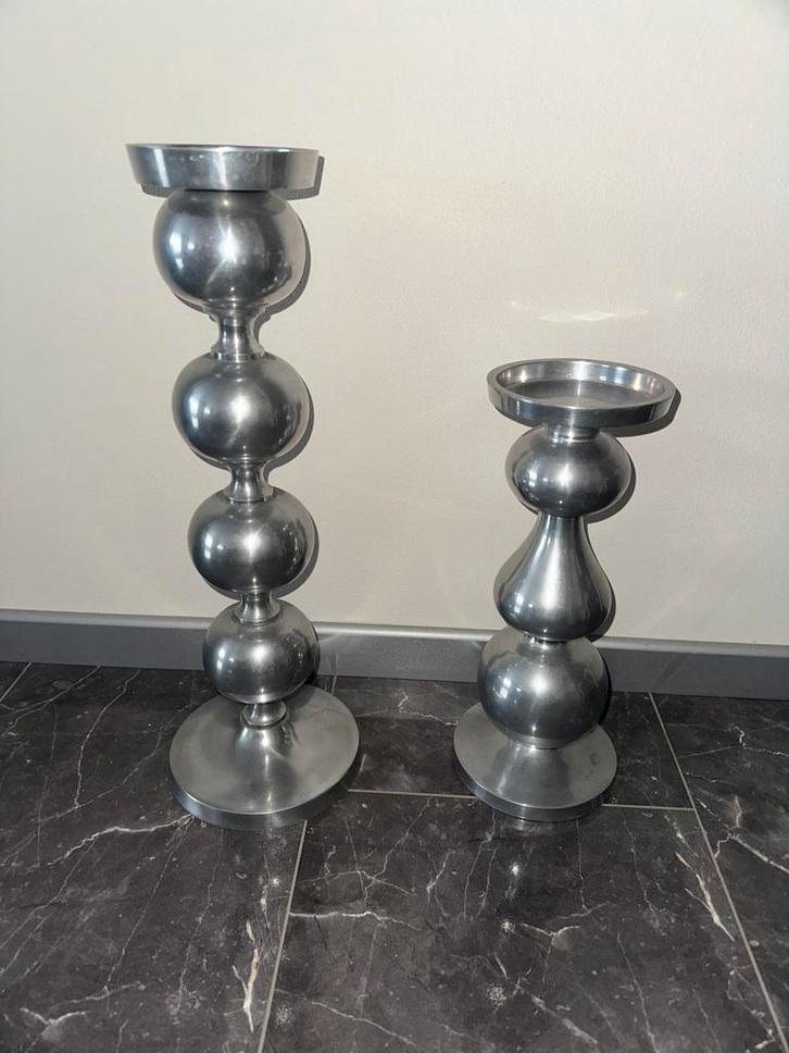 Mooie kandelaars in Eric Kuster stijl, Huis en Inrichting, Woonaccessoires | Kandelaars en Kaarsen, Zo goed als nieuw, Kandelaar