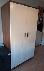 Leuke meiden kast , 1.02x1.87x60 , wit/ houtskleur/spiegel, Huis en Inrichting, Ophalen, Gebruikt, 100 tot 150 cm, 150 tot 200 cm