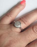 Maat 17 - TI SENTO zilveren (925) ring met ronde ZIRKONIA, Sieraden, Tassen en Uiterlijk, Ringen, Met edelsteen, 17 tot 18, Ophalen of Verzenden