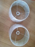 Xenos 2x lampenkap 26,5 cm gebroken wit, Huis en Inrichting, Ophalen, 25 tot 50 cm, Wit, Rond