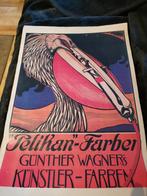 Oude reclame Pooster posters  pelikaan farben, Ophalen of Verzenden
