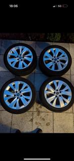 18" Banden+Velgen met TPMS 5x115, 18 inch, Gebruikt, Banden en Velgen, Ophalen of Verzenden