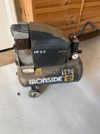 Ironside LT24 Compressor - 2.5 HP, Doe-het-zelf en Verbouw, Compressors, Ophalen, Gebruikt, 6 tot 10 bar, Minder dan 200 liter/min