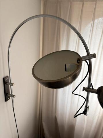 Vintage Booglamp RVS Jaren 70 - Mid Century Retro beschikbaar voor biedingen