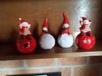 4 ronde kertstpoppetjes, Ophalen of Verzenden, Zo goed als nieuw
