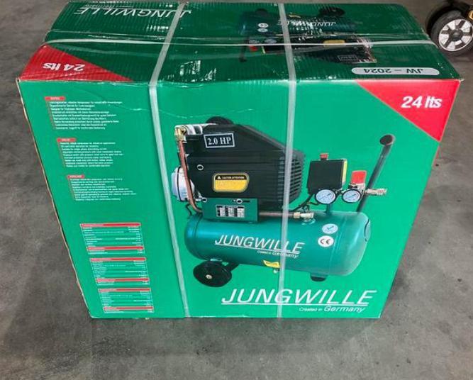 Nieuwe jungwille compressor 24 L, Doe-het-zelf en Verbouw, Compressors, Nieuw, Minder dan 25 liter, Minder dan 200 liter/min, Olievrij