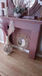 Bamboe Spiegel 70cm, Ophalen, Overige kleuren, 50 tot 75 cm, Glas