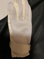 Witte rijhandschoenen maat 7, Dieren en Toebehoren, Ophalen of Verzenden, Zo goed als nieuw, Overige soorten, Bovenkleding