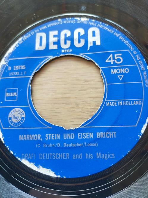 Drafi Deutscher , marmor stein und eisen bricht, Cd's en Dvd's, Vinyl Singles, Zo goed als nieuw, Nederlandstalig, Ophalen of Verzenden