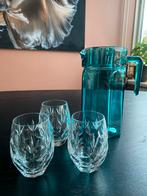 Ikea Pokal Inschenk Glas Pitcher Blauw, Ophalen of Verzenden, Zo goed als nieuw