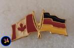 Pin Vlaggen Canada en Duitsland, Verzenden, Zo goed als nieuw, Stad of Land, Speldje of Pin