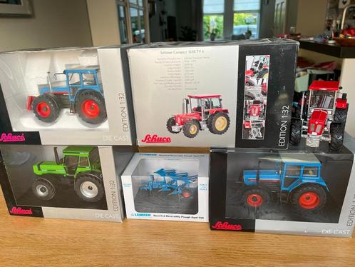 SCHUCO Schluter -1350, Eicher 3125E-3145, Deutz DX230,Lemken, Hobby en Vrije tijd, Modelauto's | 1:32, Nieuw, Tractor of Landbouw