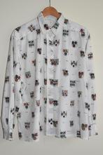 Klassieke witte Lady Arrow blouse met wapenschilden print, Lady Arrow, Verzenden, Wit, Maat 46/48 (XL) of groter