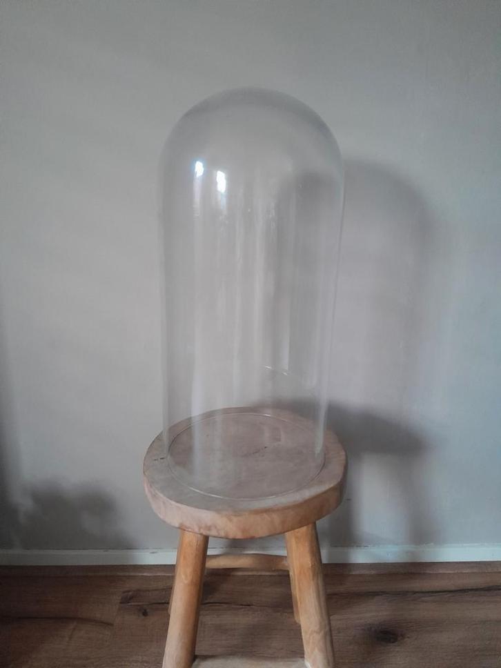 Glazen stolp, Huis en Inrichting, Woonaccessoires | Stolpen, Zo goed als nieuw, Ophalen of Verzenden