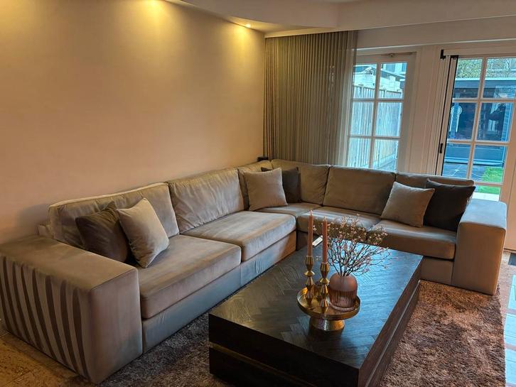 Richmond Blackbone Goud Complete Set, Huis en Inrichting, Tafels | Eettafels, Gebruikt, 100 tot 150 cm, 200 cm of meer, Rond, Ophalen of Verzenden