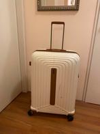 Mooie koffer wit-cognac trolley, Sieraden, Tassen en Uiterlijk, Koffers, 60 tot 70 cm, Hard kunststof, Ophalen of Verzenden, Zo goed als nieuw