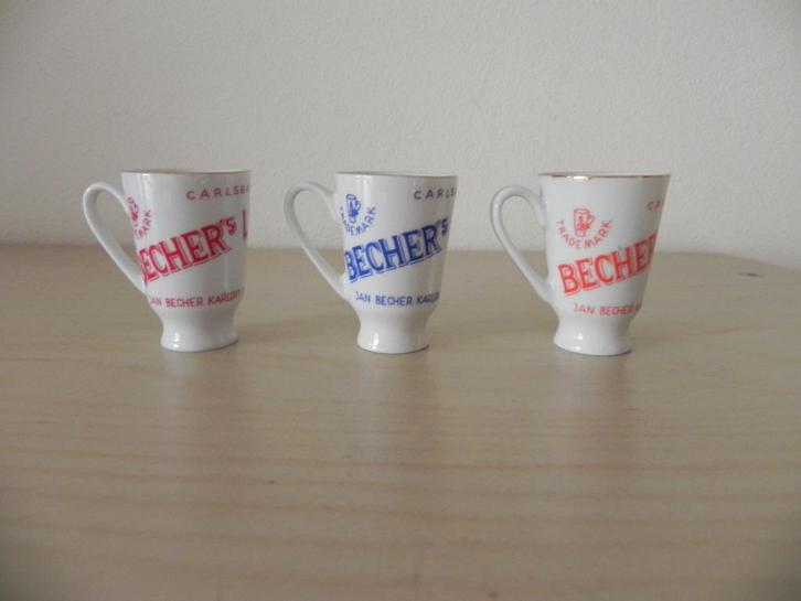 Becher's liqueur Tsjechische shotglaasjes Karlovy Vary, Huis en Inrichting, Keuken | Servies, Zo goed als nieuw, Overige typen