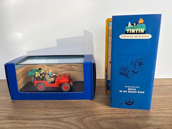 Kuifje Auto - Kuifje en het Zwarte Goud - Zeldzaam!!, Antiek en Kunst, Antiek | Speelgoed, Ophalen of Verzenden