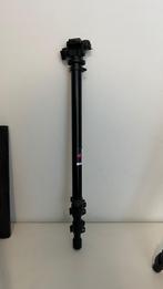 Manfrotto 681B statief met montage plaat, Gebruikt, Eenpoot, Ophalen of Verzenden, 175 cm of meer