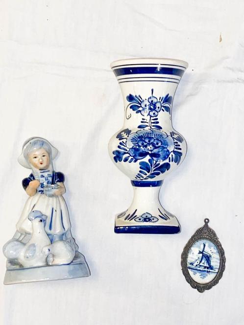 Delfst Blauw figuurtje en objecten, Antiek en Kunst, Antiek | Keramiek en Aardewerk, Ophalen of Verzenden