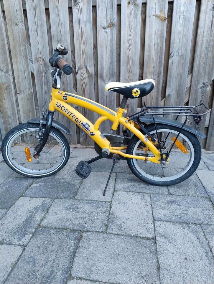 Fiets 16 inch, Fietsen en Brommers, Fietsen | Crossfietsen en BMX, Gebruikt, 16 tot 20 inch, Staal, Ophalen