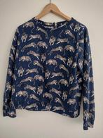 trui blauw met tijgers H&M maat M, Maat 38/40 (M), H&M, Blauw, Ophalen of Verzenden