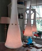3 albast hanglampen voor boven eettafel, Ophalen, Zo goed als nieuw, Glas, Minder dan 50 cm