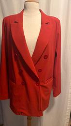 Rood travelstof colbert. Studio Anneloes. Maat S., Maat 38/40 (M), Studio Anneloes, Ophalen of Verzenden, Zo goed als nieuw