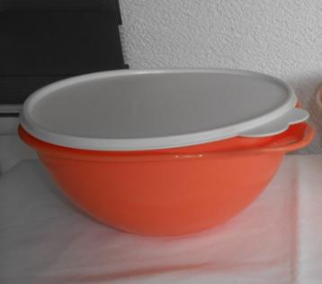Tupperware Mixkom Mengkom Superkom 2,75L Oranje-Wit NIEUW beschikbaar voor biedingen