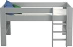 Halfhoogslaper Steens for Kids Whitewash met MATRAS, Huis en Inrichting, Slaapkamer | Stapelbedden en Hoogslapers, Ophalen, 90 cm