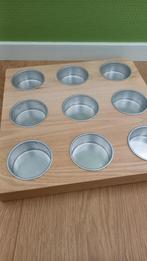 Ikea waxinelichthouder hout 3x3, Ophalen, Gebruikt, Overige kleuren, 25 tot 50 cm