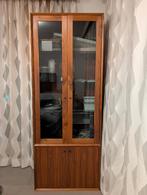 Houten vitrinekast van Hofstede Raanhuis, Ophalen, Met deur(en), 200 cm of meer, Minder dan 150 cm