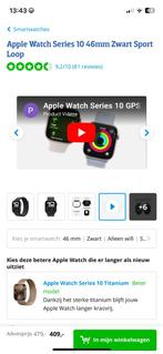 Apple smartwatch nieuw serie 10, Tickets en Kaartjes, Kortingen en Cadeaubonnen, Eén persoon, Cadeaubon, Overige typen