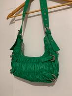 Groene gesmocked Nunoo tasje, Ophalen of Verzenden, Zo goed als nieuw, Groen, Schoudertasje